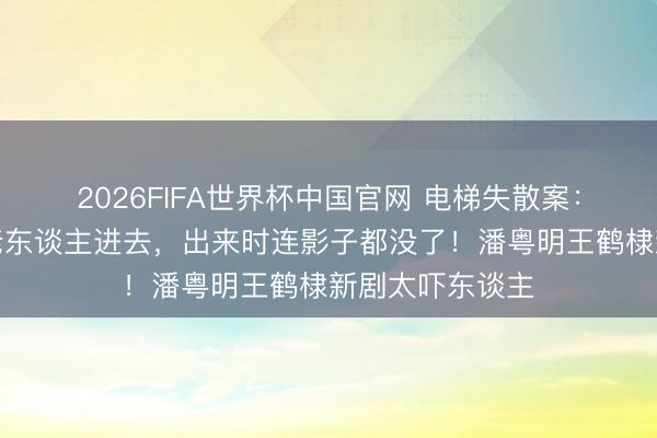 2026FIFA世界杯中国官网 电梯失散案：女东谈主背着老东谈主进去，出来时连影子都没了！潘粤明王鹤棣新剧太吓东谈主